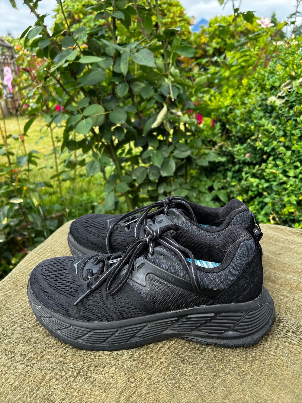 Hoka One One Gaviota II Women’s Black Running Sneakers Size 7 - Picture 6 of 16